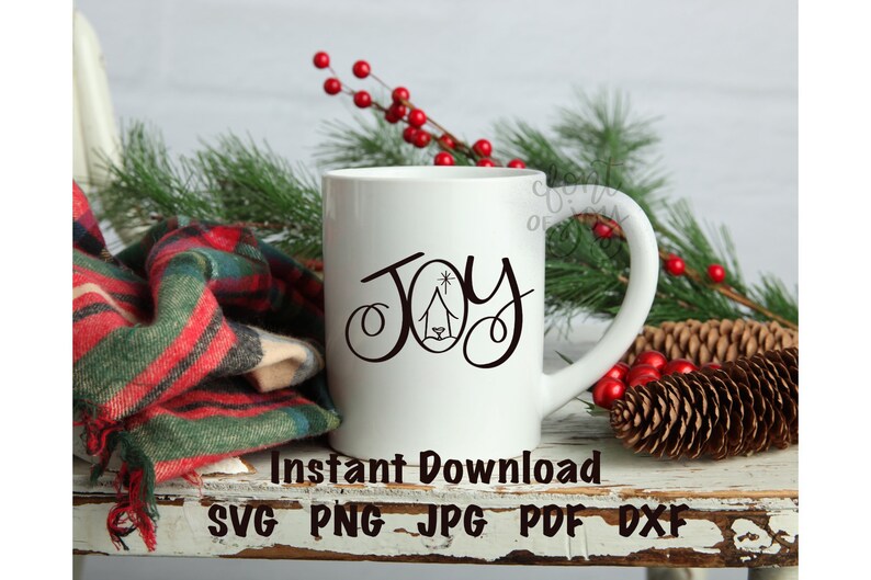 Download Joy Nativity SVG Cut Files Instant Download | Etsy
