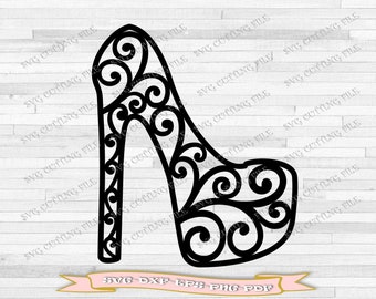 High Heel Svg, Heels Svg, Shoe Svg, SVG Cut File, Instant Download, Digital Download, Printable, Svg File, svg, for Crucut, Silhouette Cameo