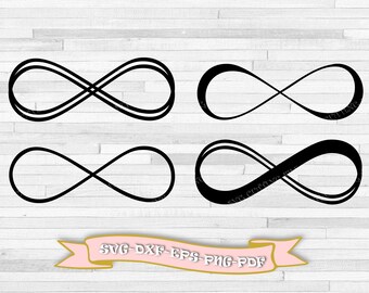 Infinity symbol svg, Infinity svg, Infinity sign, clip art in svg format, eps, dxf, png, pdf. For Silhouette Cameo, Cricut