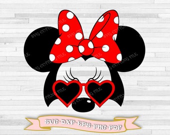 Minnie Glasses Svg Etsy