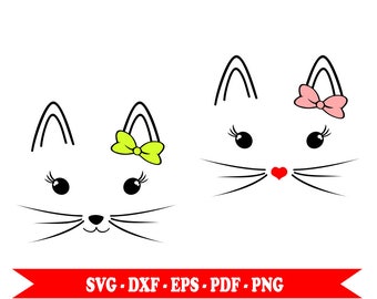 Free Free 172 Outline Cat Face Svg Free SVG PNG EPS DXF File