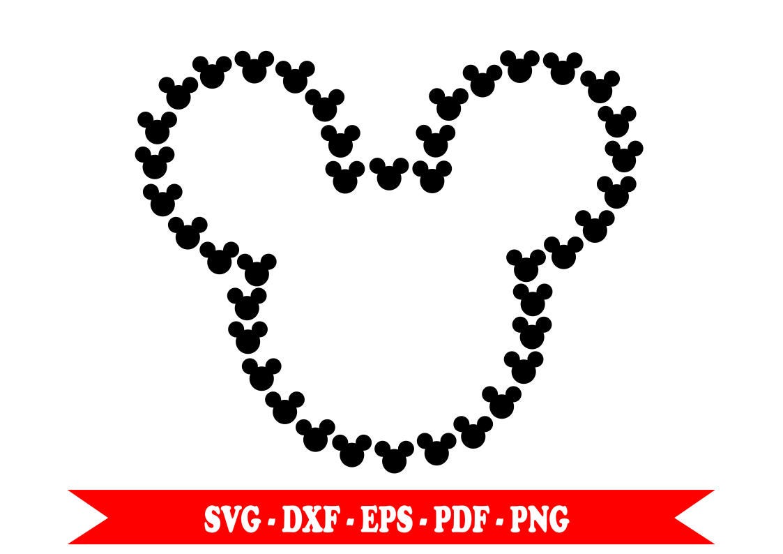 Download Mickey Mouse head svg Silhouette clip art in digital ...