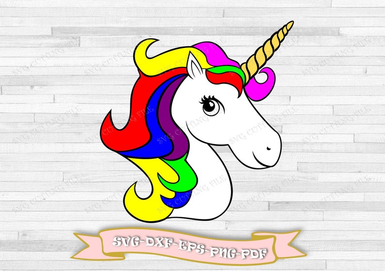 Download Unicorn Svg Multicolored Unicorn Svg Unicorn Head Svg In Etsy PSD Mockup Templates