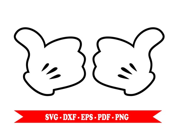 Download Mickey Mouse Disney hands hands svg svg clip art digital ...
