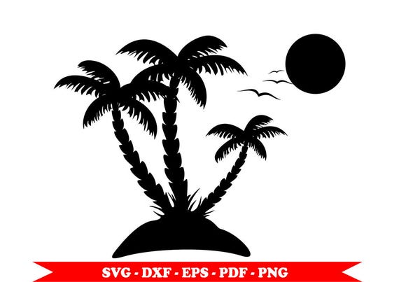 Clipart Vector Coconut Tree