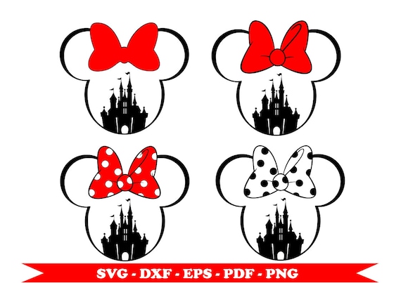 Download Disney Castle Minnie Mouse svg clip art SVG digital format ...