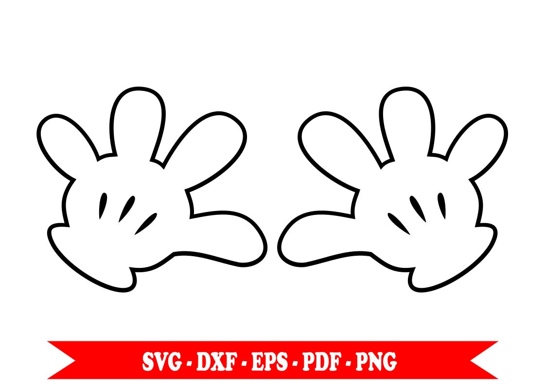 Download Hands of Mickey Mouse svg, Disney clip art download in SVG ...