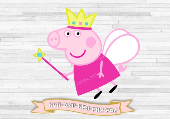 Download Free Peppa Pig Svg Magic Wand Svg Fairy Peppa Pig Svg Download Etsy SVG Cut Files