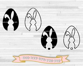 EASTER SVG Bundle, Easter egg outline svg, EASTER Clipart, Easter Svg Cut Files for Cricut, Easter bunny Svg, Easter eggs Svg, for vinyl.