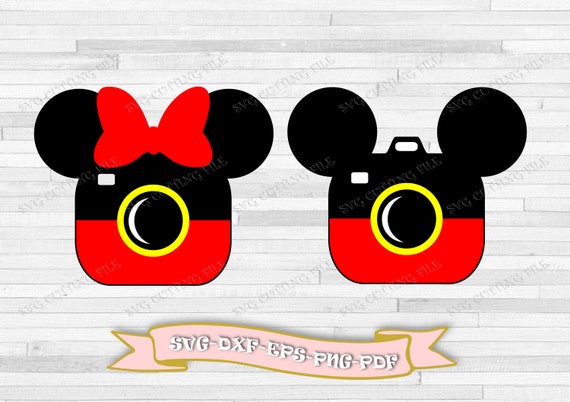 Download Mickey Mouse Svg And Minnie Mouse Svg With Camera Clip Art Etsy