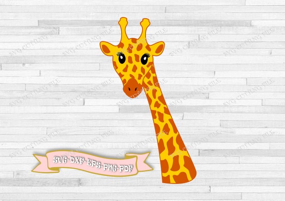 Giraffe Svg Giraffe Head Svg Giraffe With Long Neck Svg Etsy