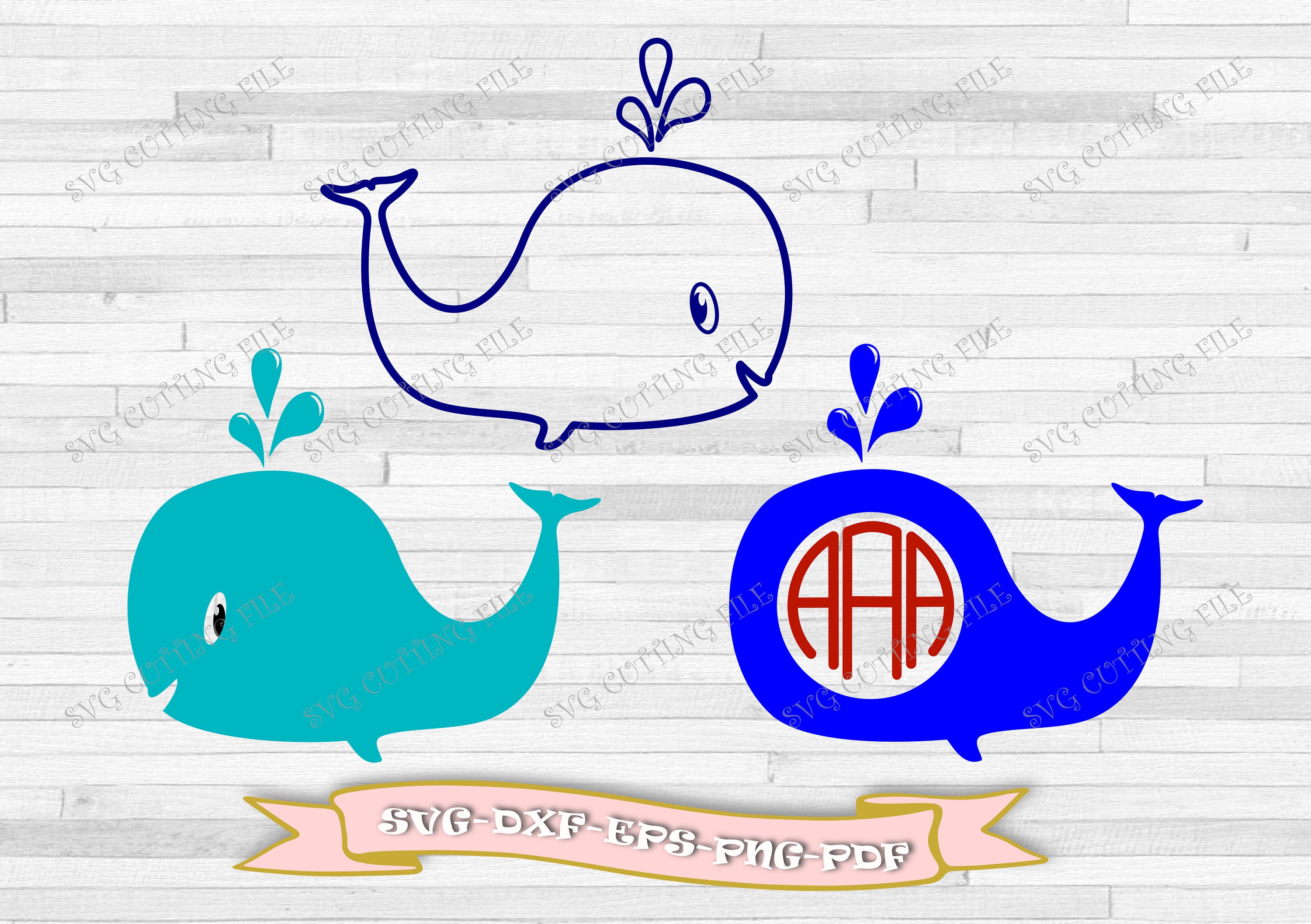 Niedliche Wal Umriss Svg Wal ClipArt für Monogramm Svg - Etsy.de