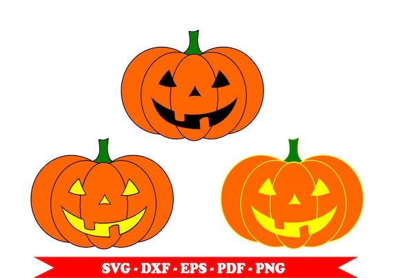 Zucca di Halloween svg sagoma 31 ottobre clip art in | Etsy