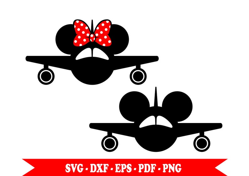 Download Mickey Bound svg Minnie Bound svg with airplane clip art ...
