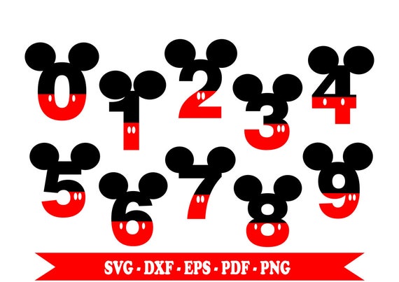Download Free Numbers Of Mickey Mouse Svg Download In Digital Format Eps Etsy SVG Cut Files