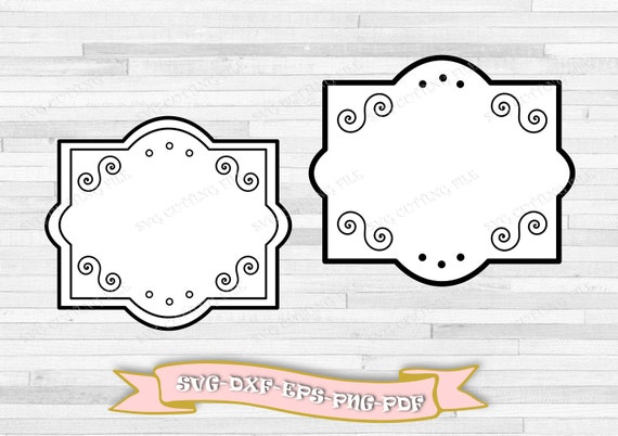 Download Frame Svg Svg Nameplate Frame Svg Label Clip Art Svg Etsy