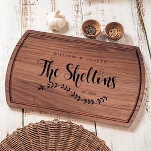 Personalized Charcuterie Board Custom Cutting Board, Engagement Gift, Wedding Gift, Housewarming, Bridal Shower Gift for Bride