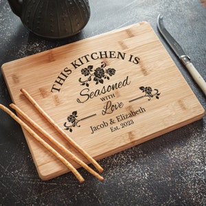 Personalized Cutting Board Wedding Gift Housewarming Gift, Charcuterie Board, Gift for Home, Bridal Shower Gift, Unique Mom Christmas Gifts