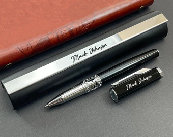 Personalized Executive Pen Groomsmen Gifts, Unique Engraved Gift For Her Gift For Him, Thank You Gift For Dad, Congratulations Gift for Boss