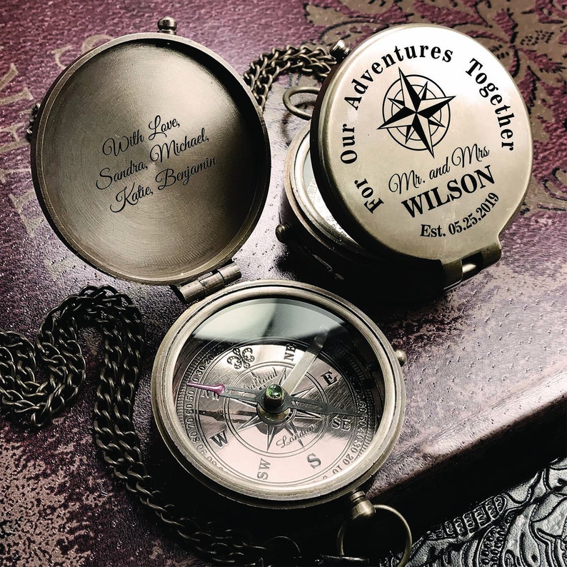 Compass For Our Adventure Together Personalized Compass image 1