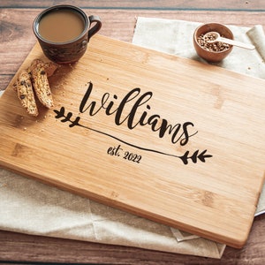 Personalized Cutting Board Wedding Gift, Wedding Present for Couple, Wedding Charcuterie Boards image 5