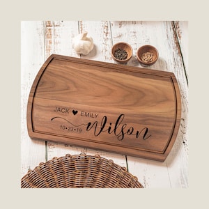 Personalized Cutting Board | Custom Charcuterie Board | Unique Wedding Present for Couple Housewarming Gift Engagement or Bridal Shower Gift