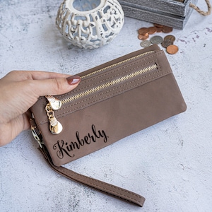 Bolso de mano personalizado con nombre, regalo de dama de honor: regalo para la novia, regalo de dama de honor, regalo personalizado para ella, regalo de Navidad para mamá