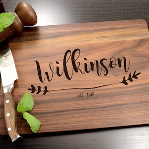 Personalized Cutting Board Wedding Gift, Wedding Present for Couple, Wedding Charcuterie Boards image 6