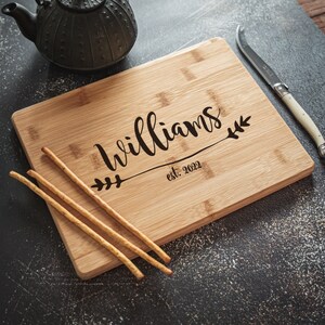 Personalized Cutting Board Wedding Gift, Wedding Present for Couple, Wedding Charcuterie Boards image 7