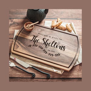 Personalized Charcuterie Board | Custom Cutting Board Gift for Couple, Wedding Gift, Hostess Gift for Her, Bridal Shower, Engagement Present