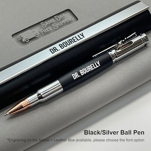 Gepersonaliseerde gegraveerde pen Cadeaus voor mannen Bolt Action Roestvrijstalen pennen Verjaardagscadeau Aangepaste coole pen Afstuderen student leraar cadeau