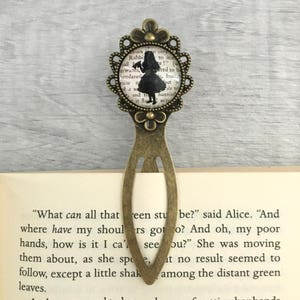 Alice In Wonderland Bookmark - Alice - Metal Bookmark, Book Lover Gift