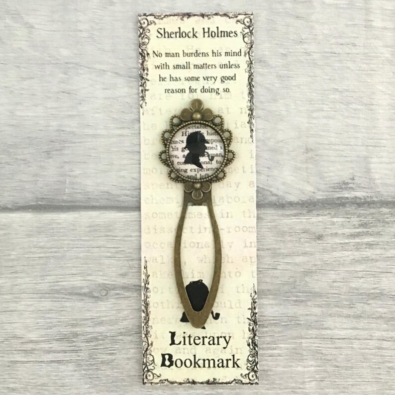 Sherlock Holmes Bookmark Book Lover, Literary Gift, Literary Quote image 2