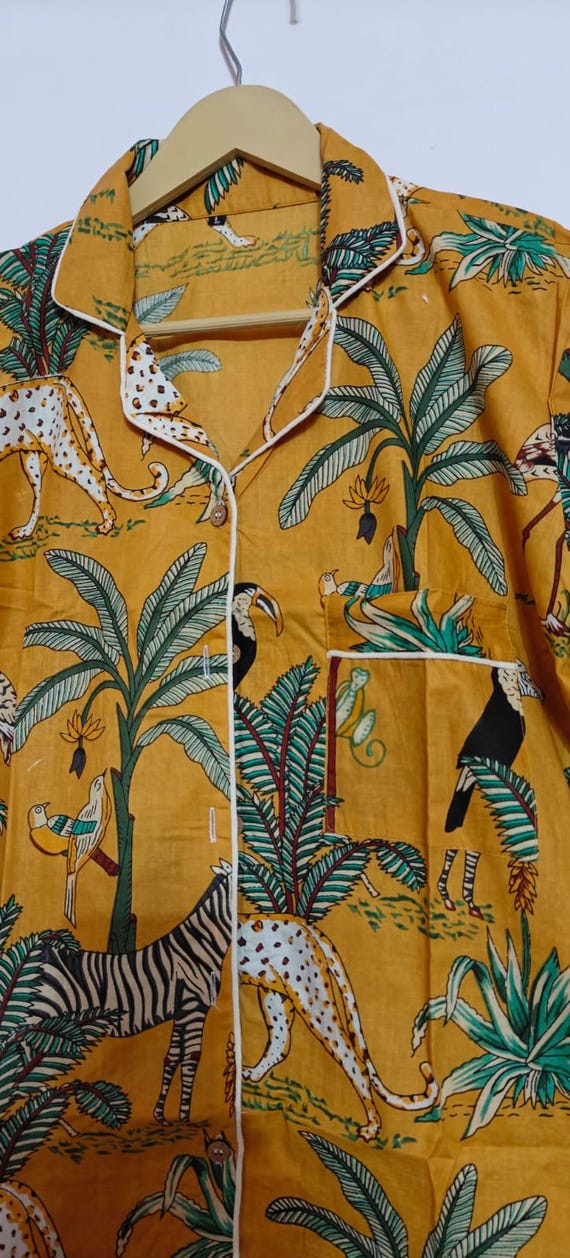 Set coordinato Jungle Safari Camicia e pantaloni in cotone con