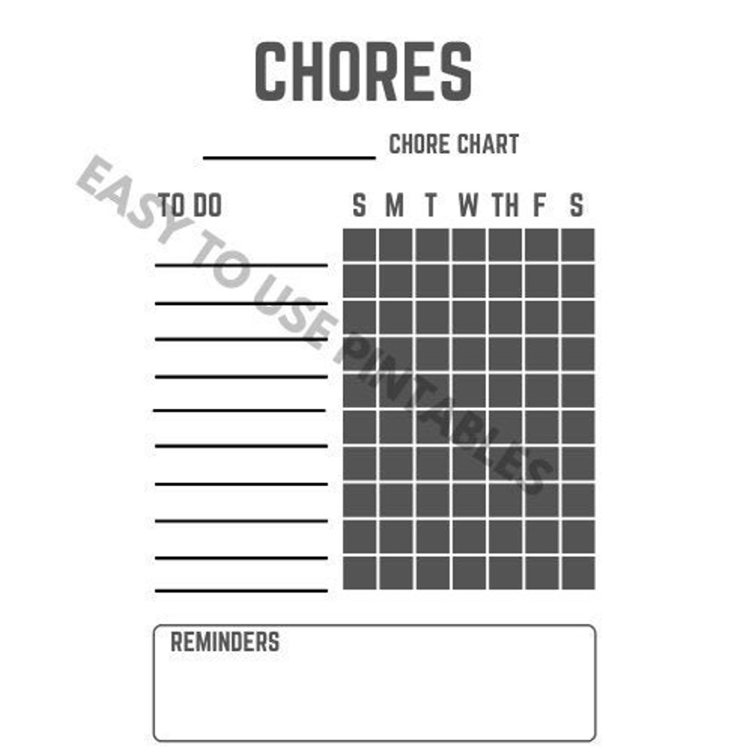 Job-Chart - Etsy Österreich
