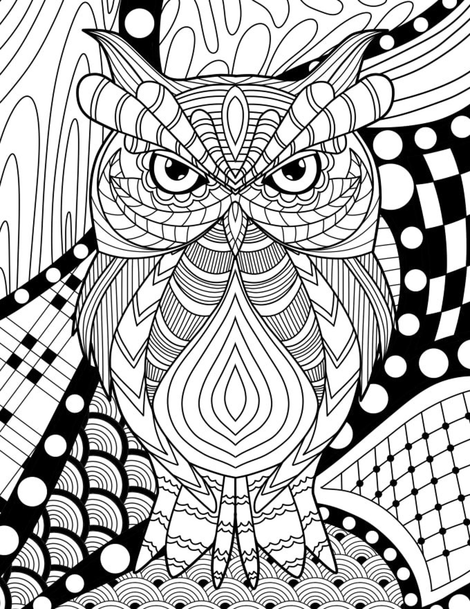 20 Printable Zen and Animal Coloring Pages Etsy