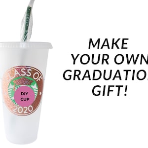 Class of 2023 Gift | Graduation Cup Decals or Graduation Gift for Coffee Lovers | Grad Party Favors | Senior Night or Nursing Grad Gift