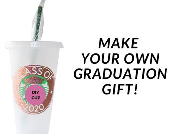 Class of 2023 Gift | Graduation Cup Decals or Graduation Gift for Coffee Lovers | Grad Party Favors | Senior Night or Nursing Grad Gift