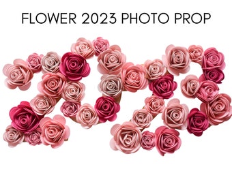 Flower 2024 Graduation Photo Prop | Class of 2024 Photo Prop