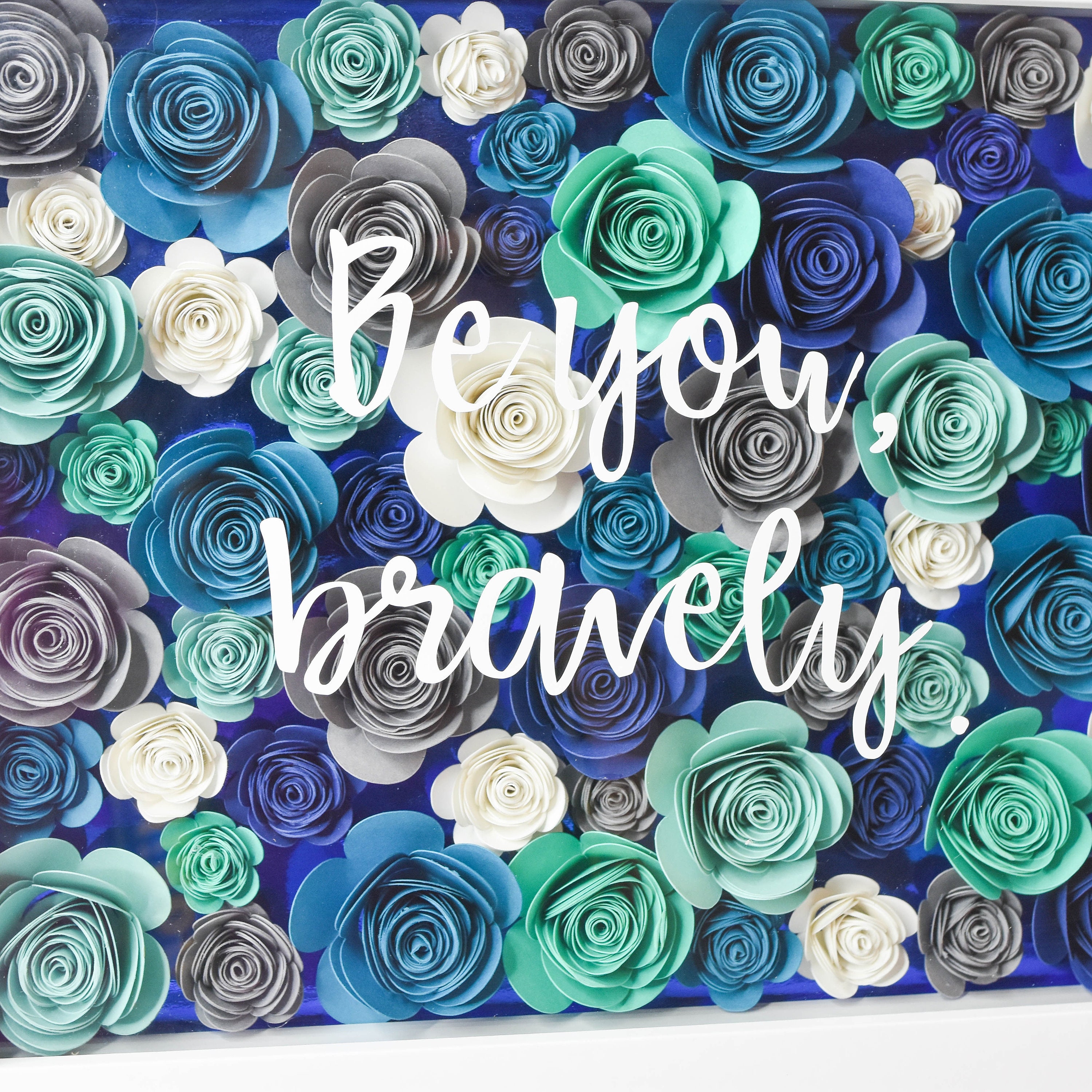 Custom Flower Shadow Box Gift Bedroom or Nursery Wall Decor | Etsy