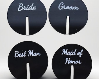 Wedding Drink Tag | Acrylic Custom Drink Marker