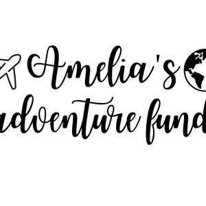Adventure Fund SVG | Travel Fund Vinyl Decal Sticker (PNG, JPG) - Etsy