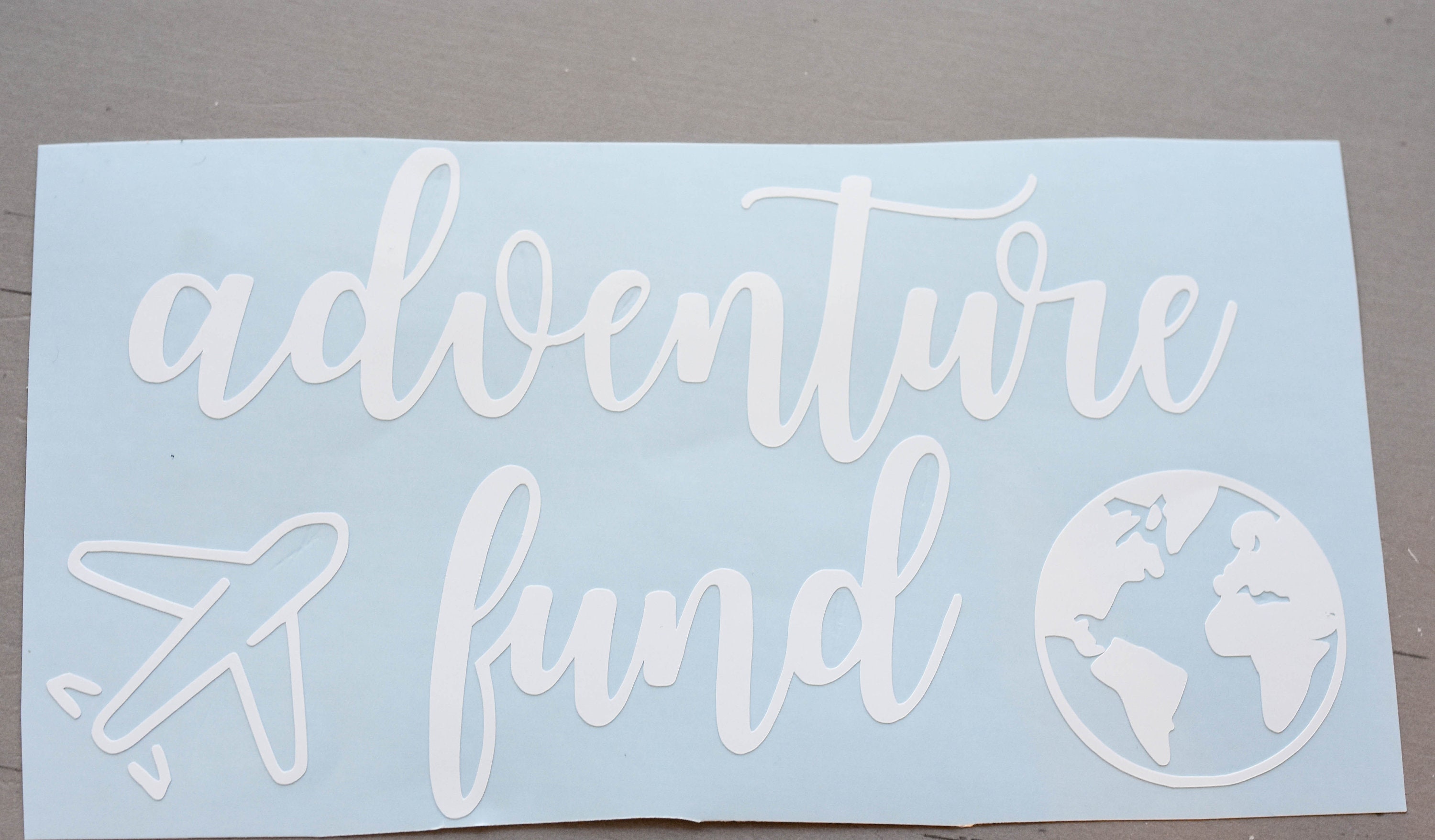 Adventure Fund Decal for Savings Bank Custom Travel Fund - Etsy