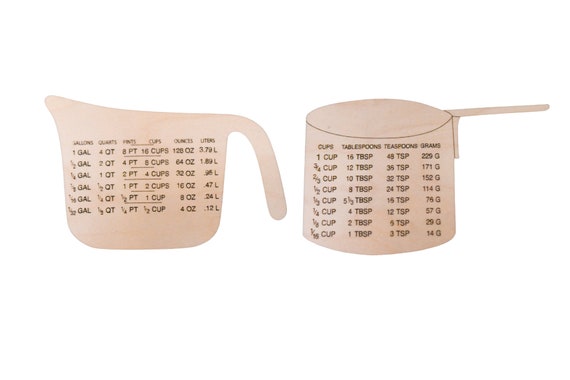 Measuring Cup (Dry) Conversion Chart Magnet