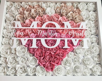 Custom Flower Shadow Box: Personalized Keepsake Gift