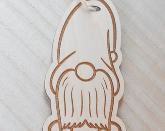 Gnome Ornament | Wood Christmas Ornament