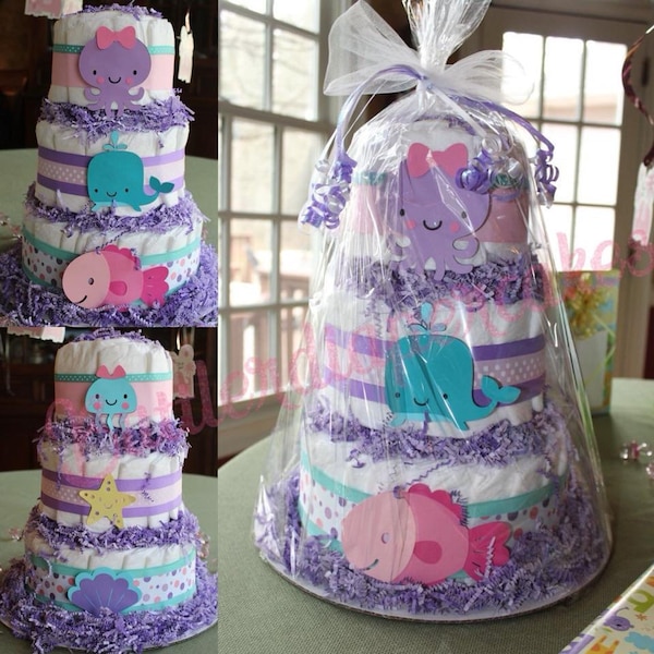 Under the Sea Diaper Cake