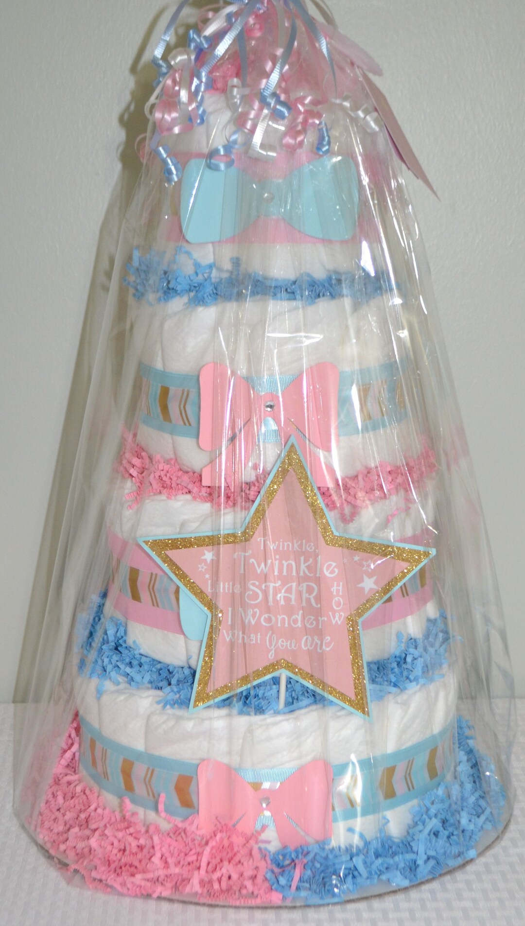 Gender Reveal Diaper Cake - Etsy