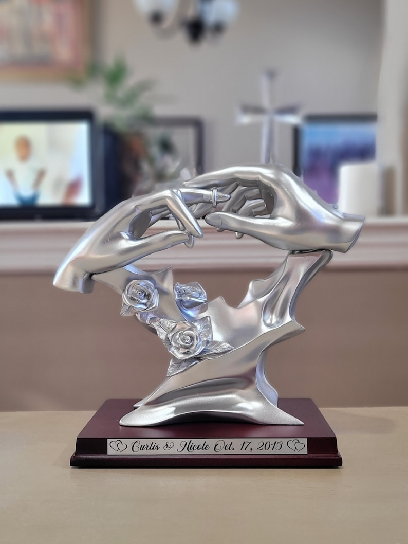 Personalized Statue, Sculpture Ring, Wedding Sculpture, Couple Sculpture, Couple Gifts Personalized, Wedding Gifts Ideas, Proposal Gifts image 10