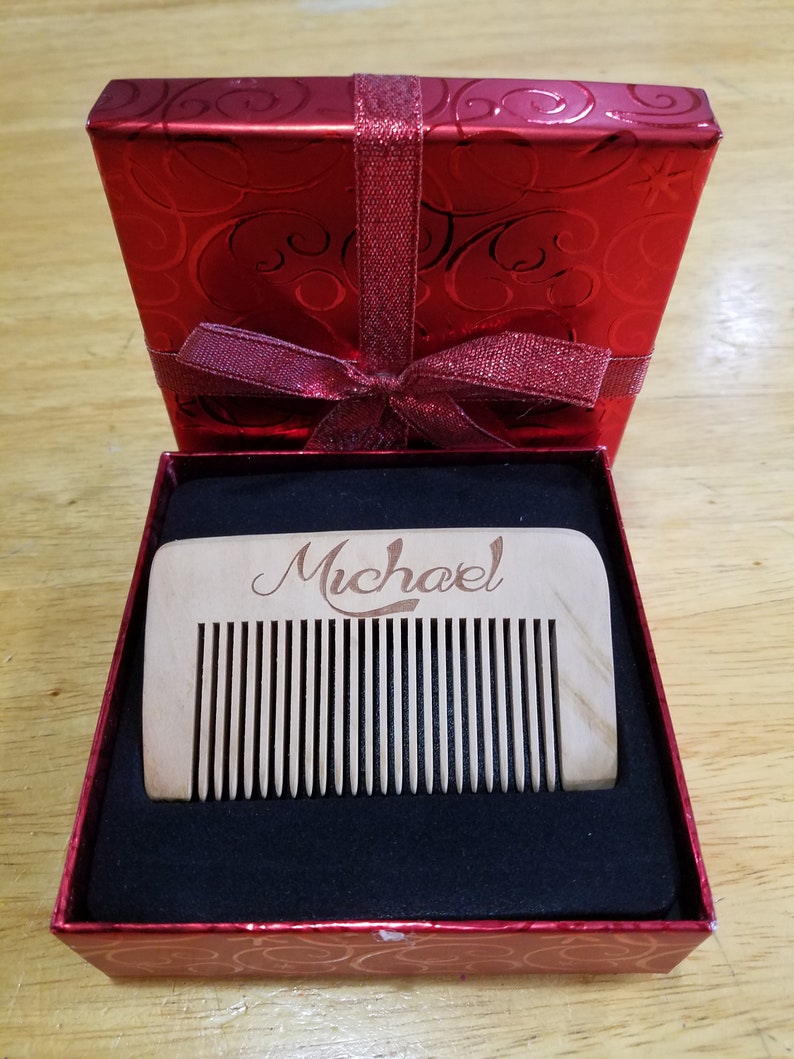 Wood Beard Comb Personalized Engraved Combs Beard Brush Etsy